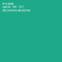 #1EA989 - Mountain Meadow Color Image