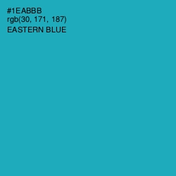 #1EABBB - Eastern Blue Color Image