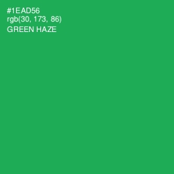 #1EAD56 - Green Haze Color Image