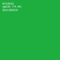 #1EAE40 - Sea Green Color Image