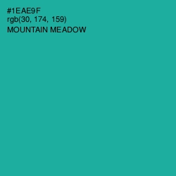 #1EAE9F - Mountain Meadow Color Image