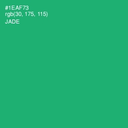 #1EAF73 - Jade Color Image