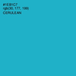 #1EB1C7 - Cerulean Color Image