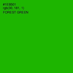 #1EB501 - Forest Green Color Image