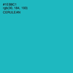 #1EB8C1 - Cerulean Color Image