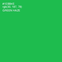 #1EBB4E - Green Haze Color Image