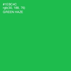 #1EBC4C - Green Haze Color Image