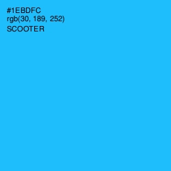 #1EBDFC - Scooter Color Image
