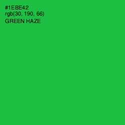 #1EBE42 - Green Haze Color Image