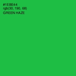 #1EBE44 - Green Haze Color Image