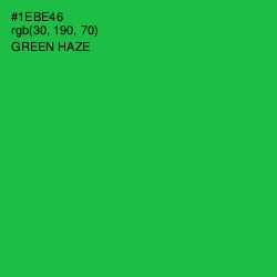 #1EBE46 - Green Haze Color Image