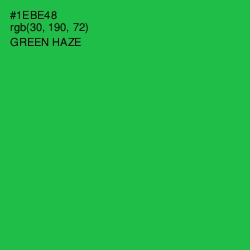 #1EBE48 - Green Haze Color Image