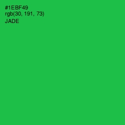 #1EBF49 - Jade Color Image