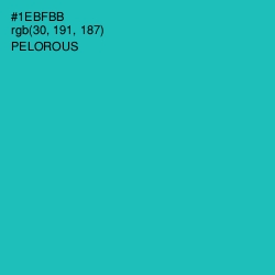 #1EBFBB - Pelorous Color Image