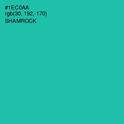 #1EC0AA - Shamrock Color Image