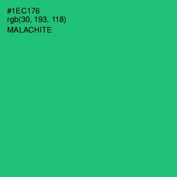 #1EC176 - Malachite Color Image