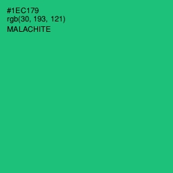 #1EC179 - Malachite Color Image