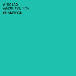 #1EC1AD - Shamrock Color Image