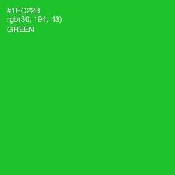 #1EC22B - Green Color Image