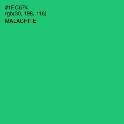 #1EC674 - Malachite Color Image