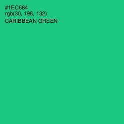 #1EC684 - Caribbean Green Color Image