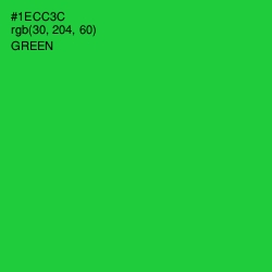 #1ECC3C - Green Color Image