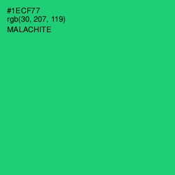 #1ECF77 - Malachite Color Image