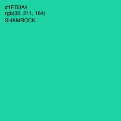 #1ED3A4 - Shamrock Color Image