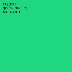 #1ED77F - Malachite Color Image