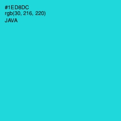 #1ED8DC - Java Color Image