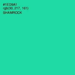 #1ED9A1 - Shamrock Color Image