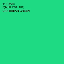 #1EDA83 - Caribbean Green Color Image