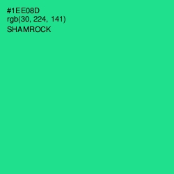 #1EE08D - Shamrock Color Image