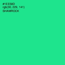#1EE58D - Shamrock Color Image