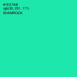 #1EE7AB - Shamrock Color Image