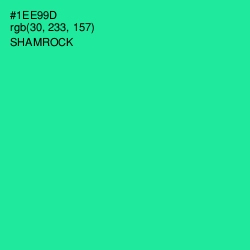 #1EE99D - Shamrock Color Image