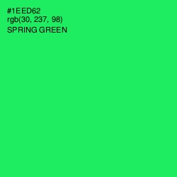 #1EED62 - Spring Green Color Image