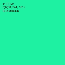 #1EF1A1 - Shamrock Color Image