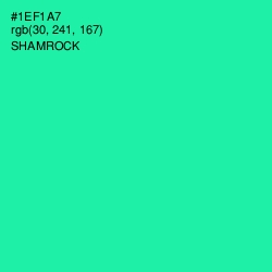 #1EF1A7 - Shamrock Color Image