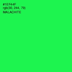 #1EF44F - Malachite Color Image
