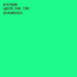 #1EF88B - Shamrock Color Image