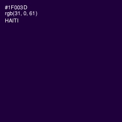 #1F003D - Haiti Color Image