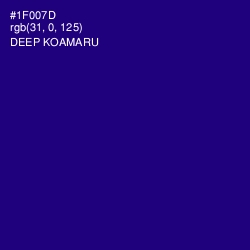 #1F007D - Deep Koamaru Color Image