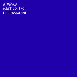 #1F00AA - Ultramarine Color Image