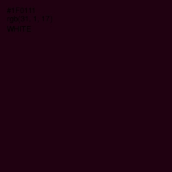 #1F0111 - Night Rider Color Image