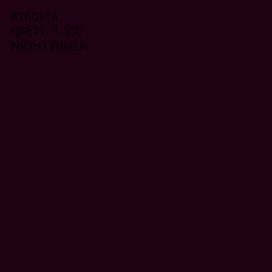 #1F0114 - Night Rider Color Image