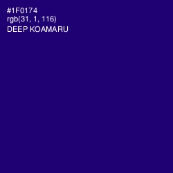 #1F0174 - Deep Koamaru Color Image