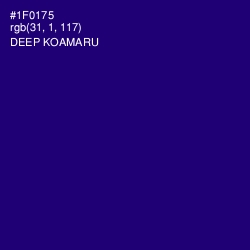 #1F0175 - Deep Koamaru Color Image