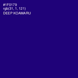 #1F0179 - Deep Koamaru Color Image