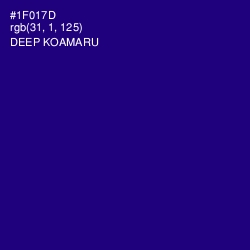 #1F017D - Deep Koamaru Color Image